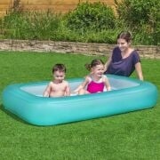 165x104x25 cm Şişme Tabanlı Çocuk Havuzu W51115 Turkuaz