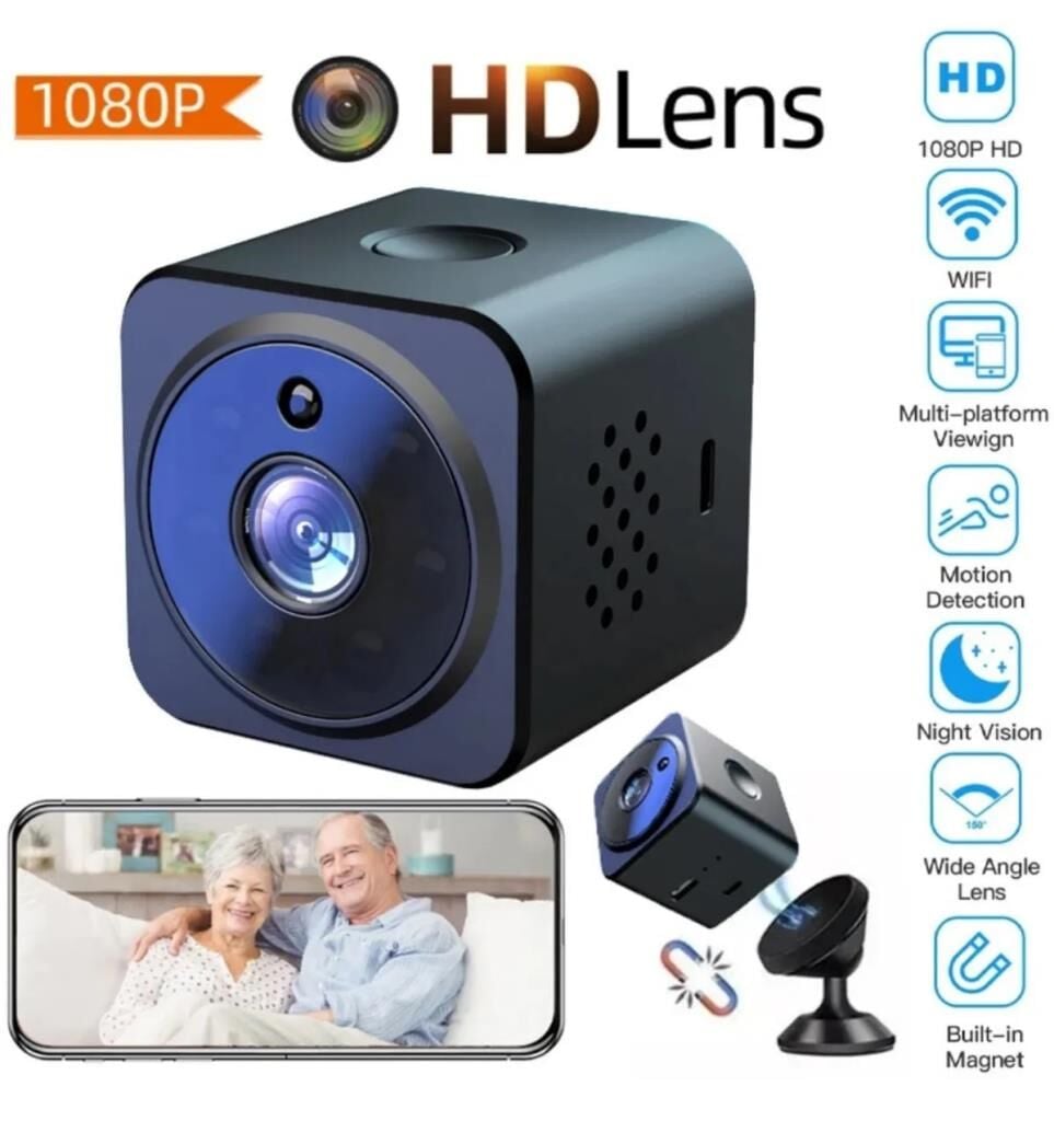 Mini Güvenlik WiFi Kamera Gece Görüş Sesli Gizli Kamera SA02