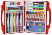 Fatih Boyama Çantası Pastel+Sulu+Kuru+Keçeli Kalem +10 Adet Boyama Kitabı