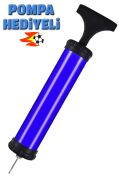 Mavi Yeni Desenli Futbol Topu 4 Astarlı No:5 480 Gr + Pompa Hediyeli X507