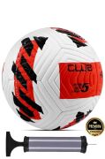 Kırmızı Yeni Desenli Futbol Topu 4 Astarlı No:5 480 Gr + Pompa Hediyeli X507