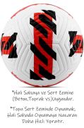 Kırmızı Yeni Desenli Futbol Topu 4 Astarlı No:5 480 Gr + Pompa Hediyeli X507