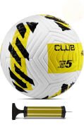 Sarı Yeni Desenli Futbol Topu 4 Astarlı No:5 480 Gr + Pompa Hediyeli X507