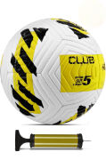 Sarı Yeni Desenli Futbol Topu 4 Astarlı No:5 480 Gr + Pompa Hediyeli X507