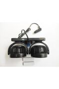 12 Volt Araç Içi Torpido Üstü Çift Fanlı Oto Vantilatör 360° Dönebilir 0607