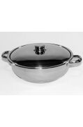 Gülsan Mega Basık Paslanmaz Çelik Pilav Tenceresi 28 CM