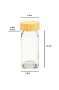 Pinterest Bambu Standlı Bambu Kapaklı 25 Parça Tezgah Üstü Baharatlık 7119112