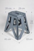2 Adet Katlanabilir Kamp ve Piknik Taburesi Tank Sandalye Seti 20x29x39Cm 306