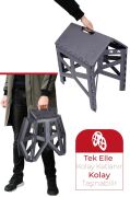 Katlanabilir Pratik Kamp Seti 1 Adet Piknik Masası + 4 Adet Katlanır Tabure