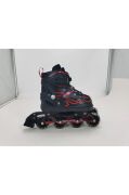 Vadi Kırmızı Silikon Tekerli Ayarlanabilir Işıklı Paten S 31-34 HP7128