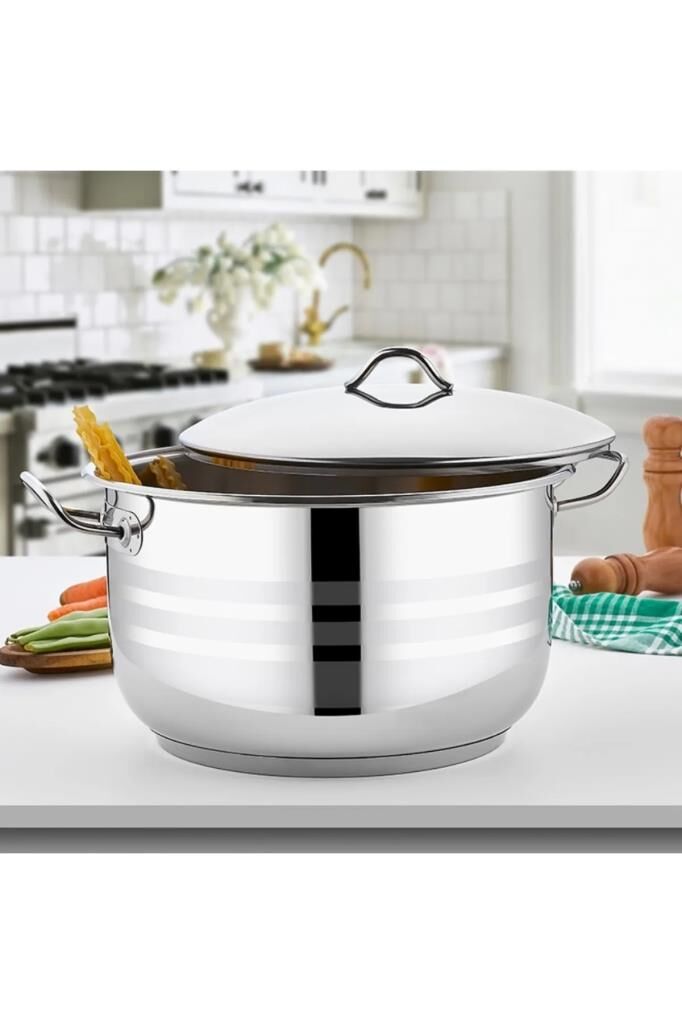 Gülsan Mega Derin Paslanmaz Çelik Tencere 40 CM