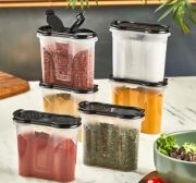 Kapris 6'lı Şeffaf Baharatlık Seti 300ml  00116