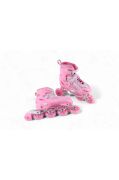 Vadi Pembe Silikon Tekerli Ayarlanabilir Işıklı Paten L 39-42 HP8136