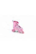 Vadi Pembe Silikon Tekerli Ayarlanabilir Işıklı Paten L 39-42 HP8136