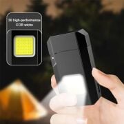 El Feneri Çakmaklı Cep Feneri Usb Şarjlı Küçük Fener Güçlü Işık Gs-4000Ç