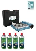 Orcamp Pro Seramik Portatif Kamp Ocağı Mavi CK-508 + 4 Ad 227gr Gaz