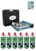 Orcamp Pro Seramik Portatif Kamp Ocağı Mavi CK-508 + 6 Ad 227gr Gaz