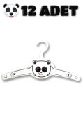 Gondol Bebek Pandali Çocuk Elbise Askısı Beyaz 12 Adet G228P