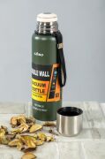 Kapris Saıbo 1 Litre Çift Katlı Çelik Termos Yeşil