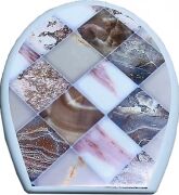 Knitex Desenli Klozet Kapağı 2666