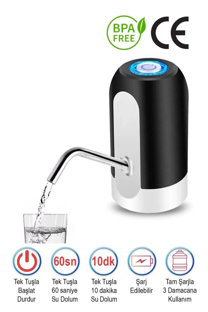 Kapris Usb Sarjlı Otomatik Damacana Su Pompası 9041