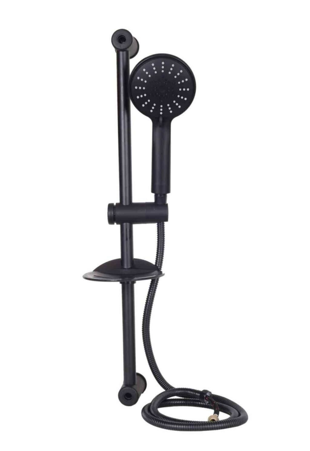 Knitex Siyah Duş Seti Örgülü 3143