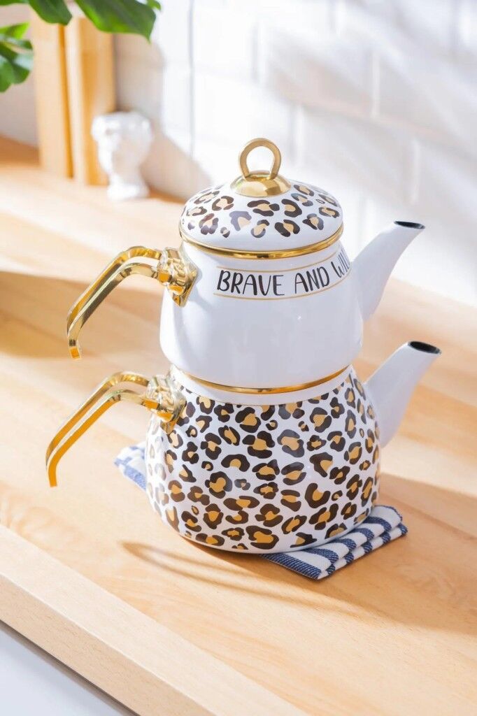 Acar Qualıta Nova Emaye Çaydanlık Takımı 8527