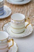 Acar Eloise 6 Kişilik Porselen Kahve Fincanı Takımı 5907