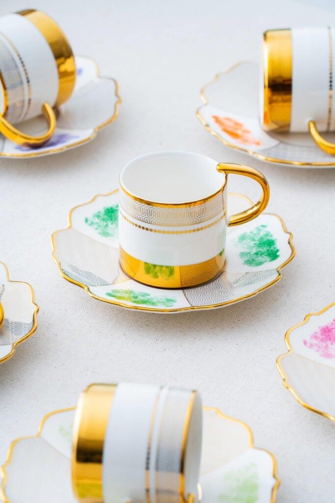 Acar Nashwell 6 Kişilik Porselen Kahve Fincanı Takımı 6855