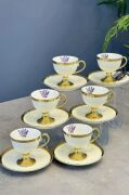Acar Miranda 6 Kişilik Porselen Kahve Fincan Takımı Model2 Krem 5176