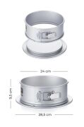 Acar Mate Yuvarlak Kelepçeli Kek Kalıbı 24 cm 5778