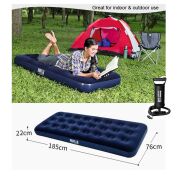 Bestway 67000 Tek Kişilik Şişme Yatak + 62002 Pompa 185X76X22 cm