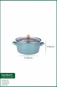 Bambum Lumino Emaye Kızartma Tencere 22 Cm Yeşil B7694