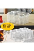 Kapris Çay Bardağı Ve Su Bardağı Taşıma Aparatı 2Li Set (Piknik Seti)