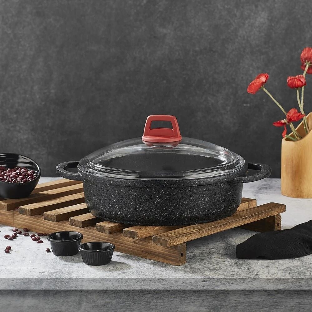 Gülsan Basık 26 Cm Elit Döküm Tencere