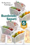 Kapris Buzdolabı Dolap İçi Düzenleyici Organizer 6 Adet Jumbo Boy ORG-23
