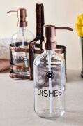 Perotti 18052 Rame Metal Standlı 2Li Sıvı Sabunluk 500Ml