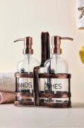 Perotti 18052 Rame Metal Standlı 2Li Sıvı Sabunluk 500Ml