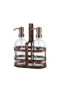 Perotti 18052 Rame Metal Standlı 2Li Sıvı Sabunluk 500Ml