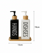 Kapris Dmr-8889 2Li Bambu Tabaklı Kare Cam Sabunluk