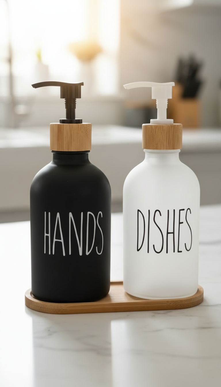 Kapris Dmr-8892 2Li Bambu Tabaklı Sıvı Cam Sabunluk