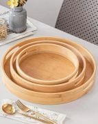 Kapris Home 3'lü Bambu Tepsi Kap-116