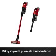Einhell TE-SV 18 Lİ Akülü Dikey Süpürge + 2.5 Ah Akü + Akü Şarj Aleti