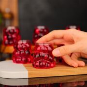 Kapris Boncuk Kahve Yanı Bardak 6'lı Mini Üzüm Bardak 75 ml 8528