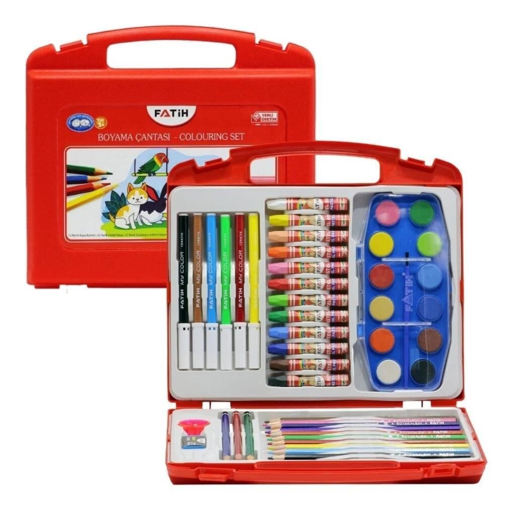 Fatih Boyama Seti Çantası 47 Parça