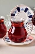 Perotti Laleli 6 Kişilik 12 Parça Kulplu Çay Seti 210 Ml 17903