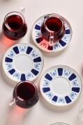 Perotti Laleli 6 Kişilik 12 Parça Kulplu Çay Seti 210 Ml 17903
