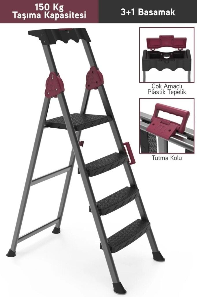 Perilla Comfort Plastik Basamaklı Merdiven 3+1 51203