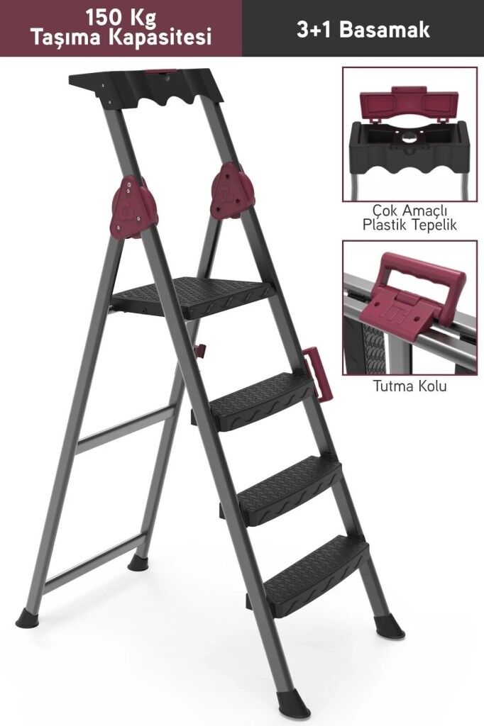 Perilla Comfort Plastik Basamaklı Merdiven 3+1 51203