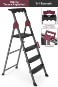 Perilla Comfort Plastik Basamaklı Merdiven 3+1 51203
